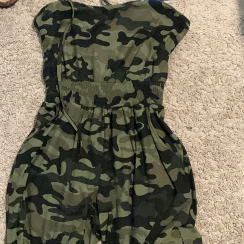 No Boundaries Camouflage Jumpsuit
